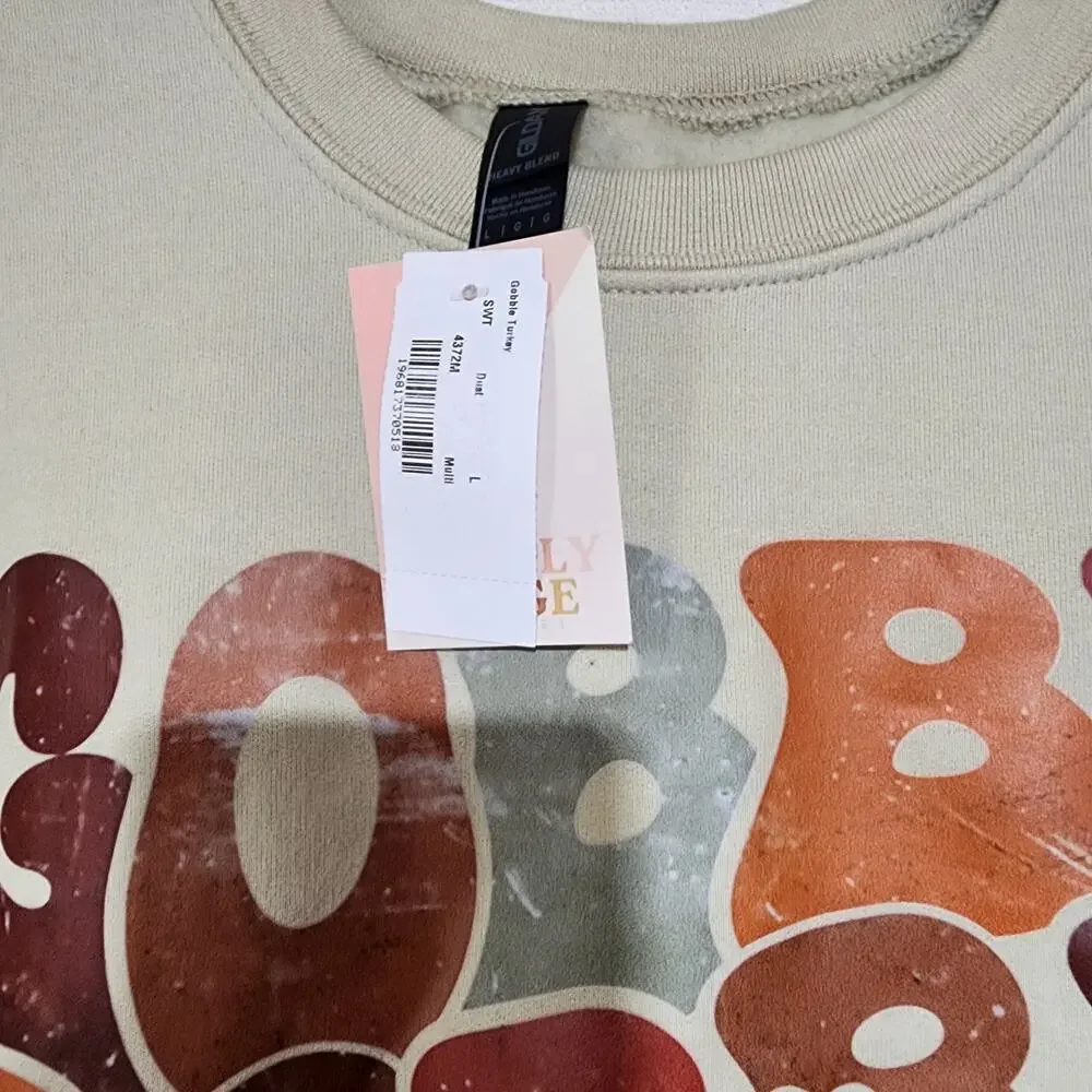 Thanksgiving sweatshirt ''Gobble '' by simply sage market men large